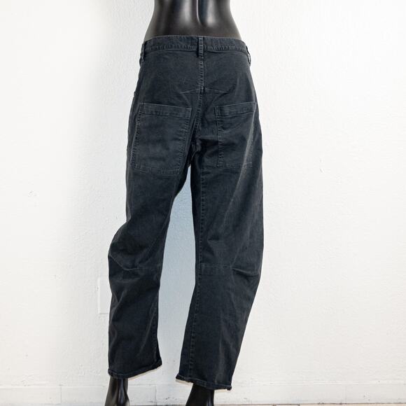 Nili Lotan $390 Shon Pant Mid Rise Barrel Leg in Carbon size 4 - Picture 8 of 10